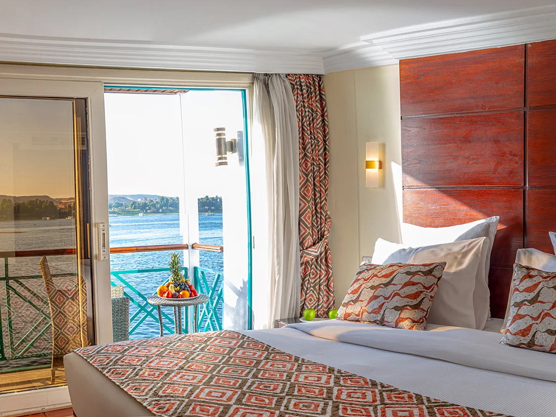 Cabin aboard the Sonesta Moon Goddess Nile Cruise Ship Nile cruise